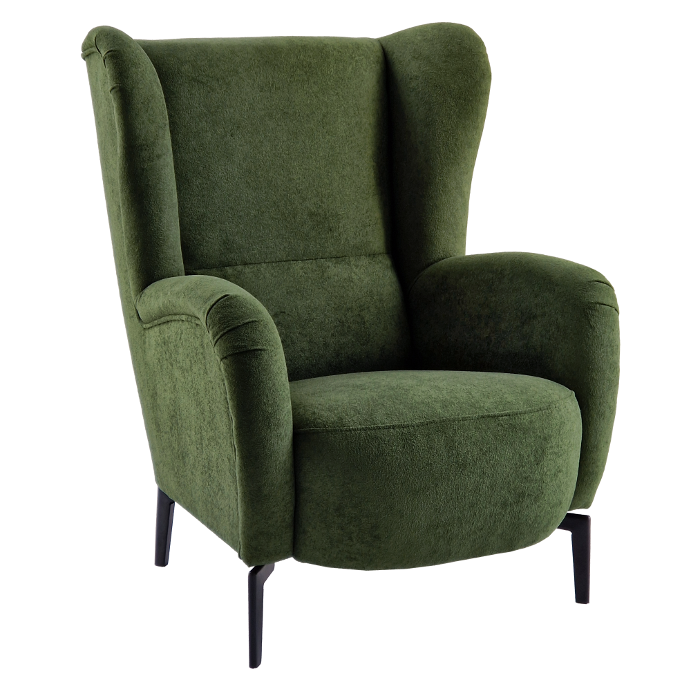 Křeslo ušák, zelená, RAMON