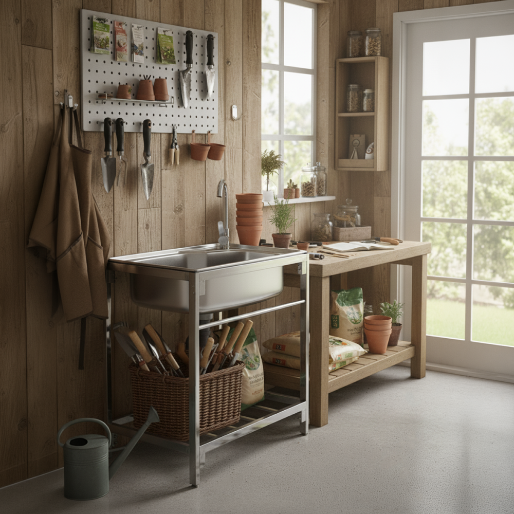 Nerezový drez so sifónom, 68x44 cm, NAMIK