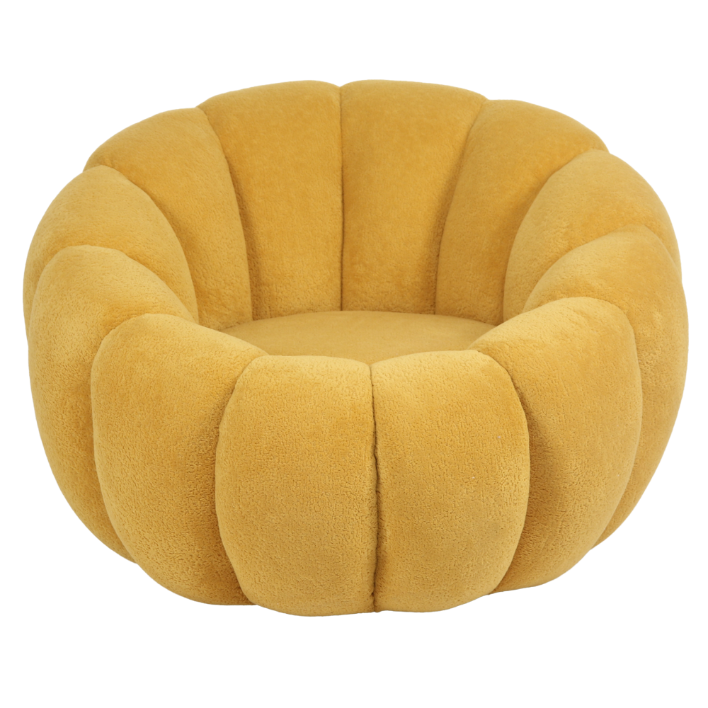 Luxusní křeslo, žlutá, TEKVIO