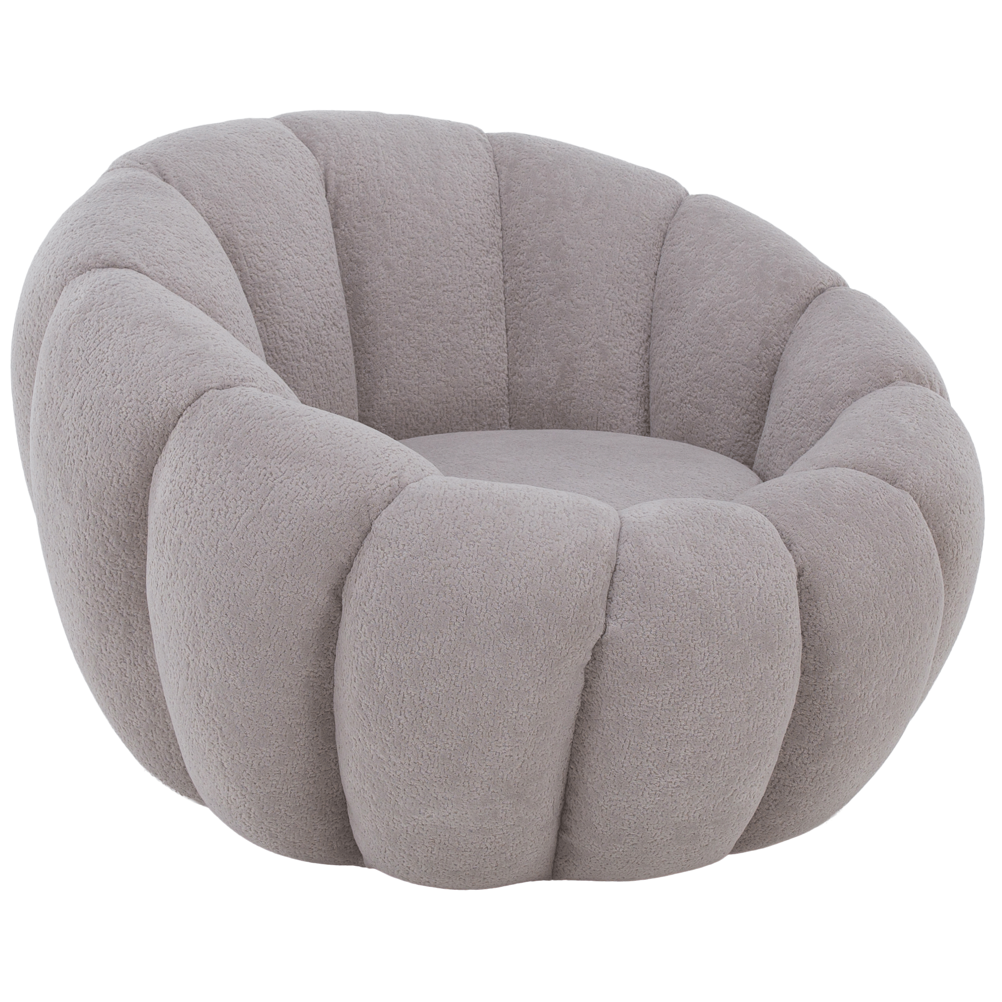 Luxusní křeslo, světle šedá, TEKVIO