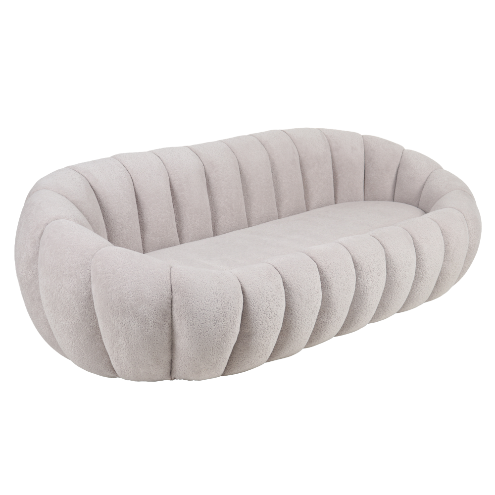 Luxusní 3-sed, světle šedá, TEKVIO