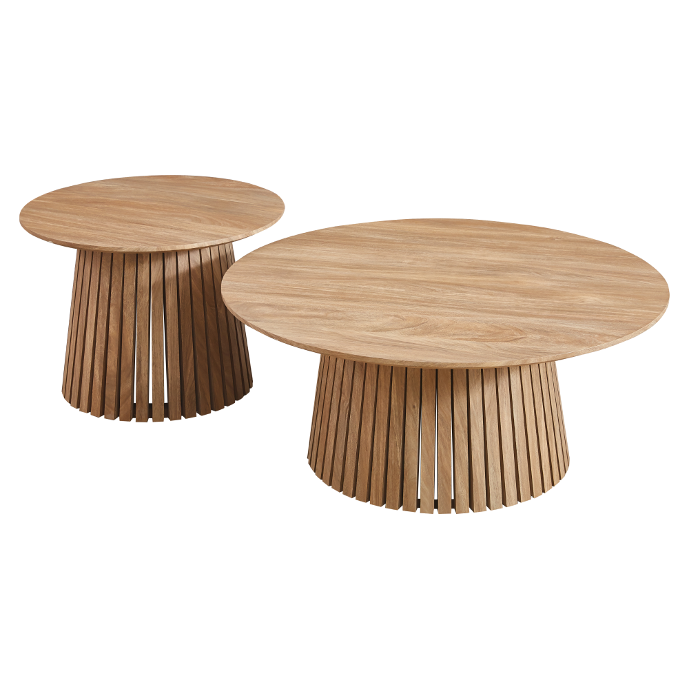 Konferenční stolky, set 2 ks, dub, ZEKEN TYP 2