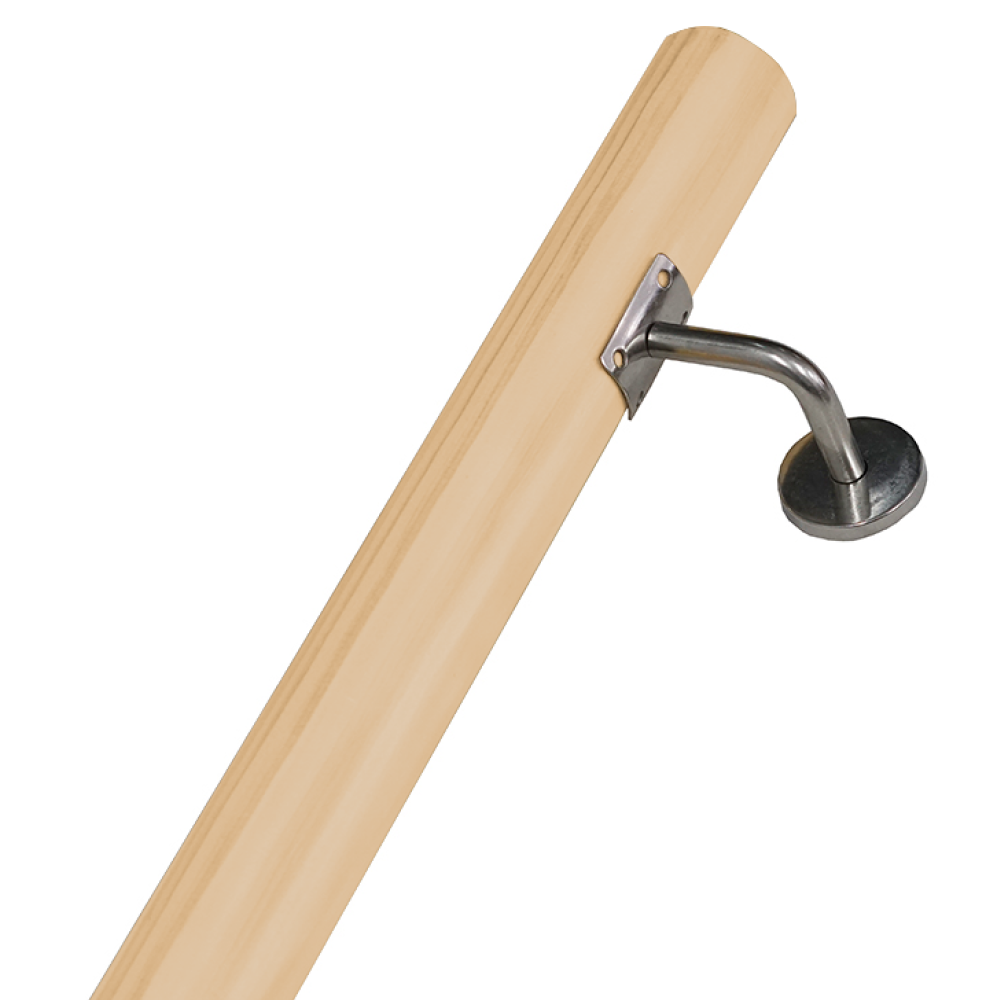 Madlo/zábradlie, masívne drevo, prírodná, 150 cm, MANEL TYP 3