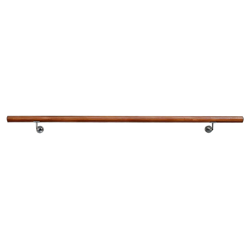 Madlo/zábradlie, masívne drevo, hnedá, 150 cm, MANEL TYP 3