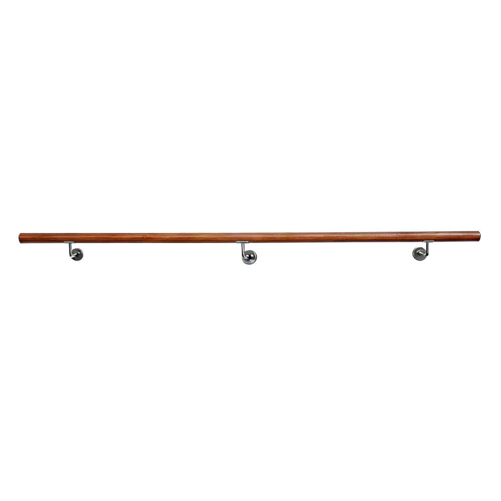 Madlo/zábradlie, masívne drevo, hnedá, 250 cm, MANEL TYP 4