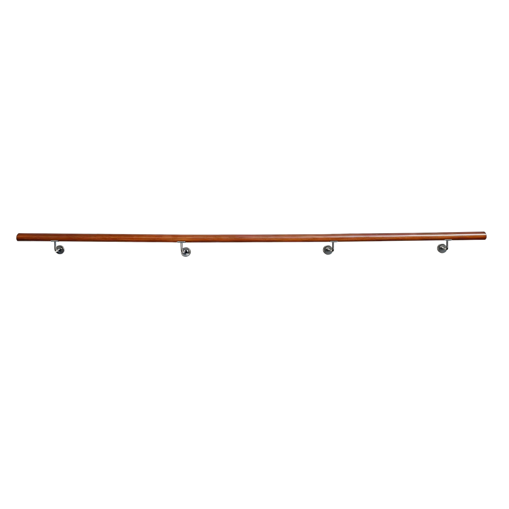 Madlo/zábradlie, masívne drevo, hnedá, 300 cm, MANEL TYP 5
