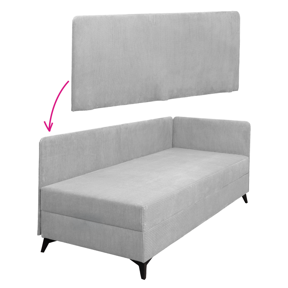 Bočnice k válendě, světle šedá, ISIB