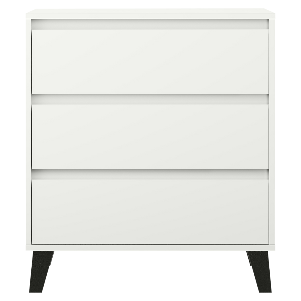 Komoda, biela, BOGAN NEW 3S70