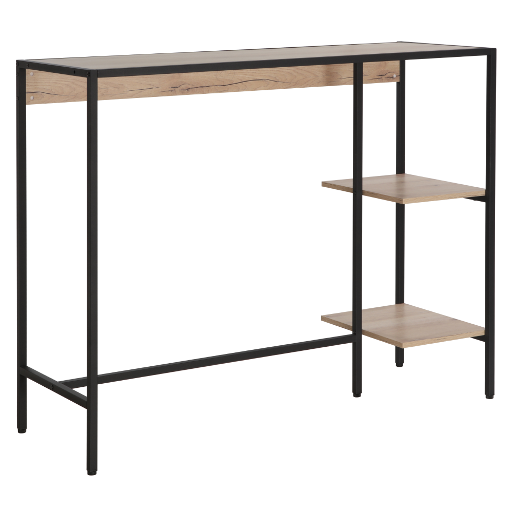 Barový set 1+2, dub/čierna, POHOS