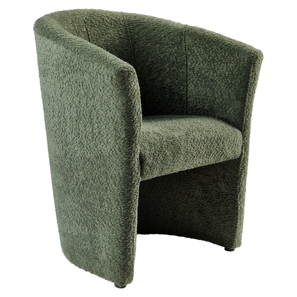 Klubové kreslo, zelená látka Coral, CUBA