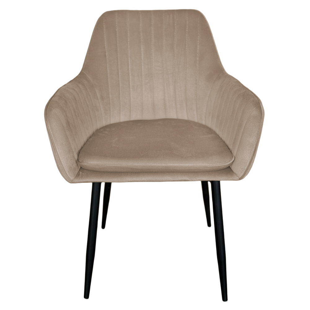 Dizajnové kreslo, sivohnedá Taupe Velvet látka, ZIRKON NEW