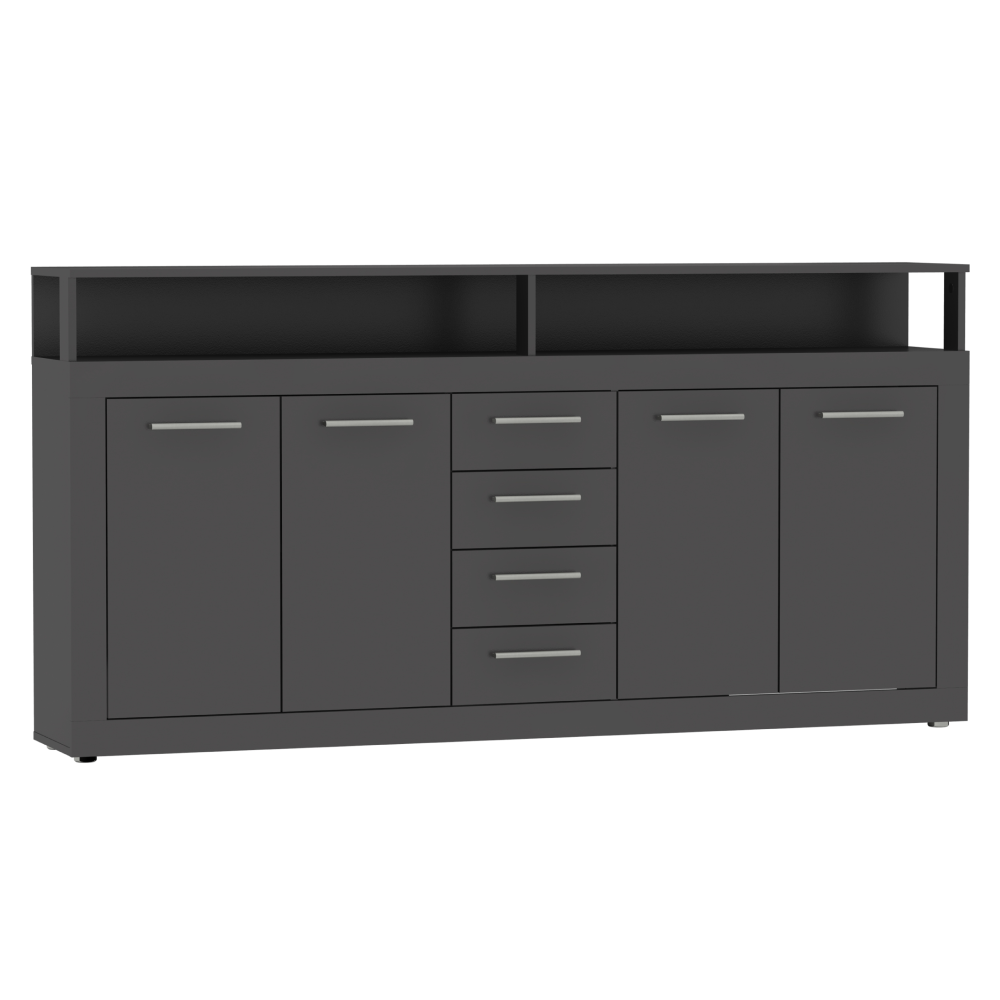 Kombinovaná komoda, grafit, LUNYSA