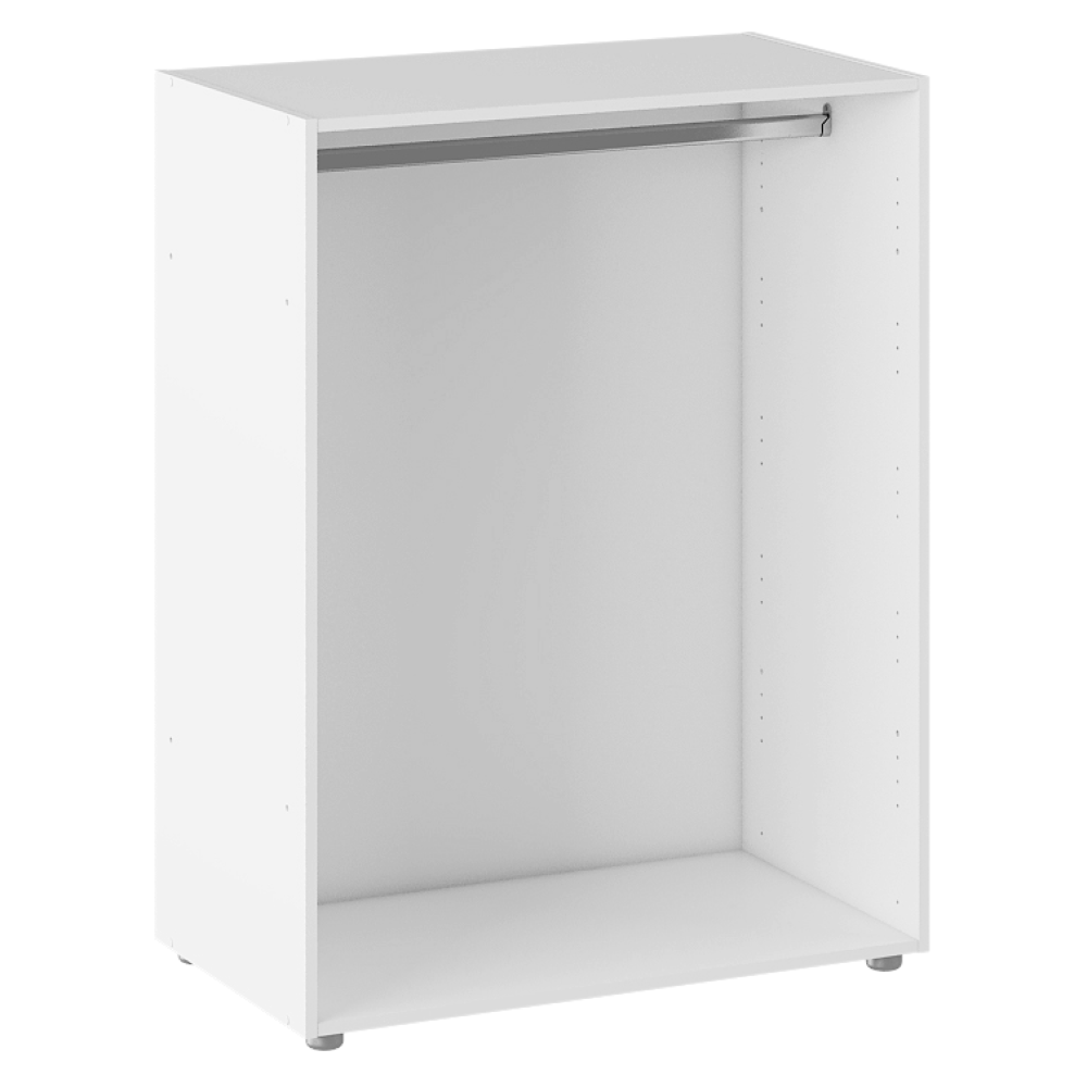 Otevřená šatní skříňka, bílá, JAMES TYP 1