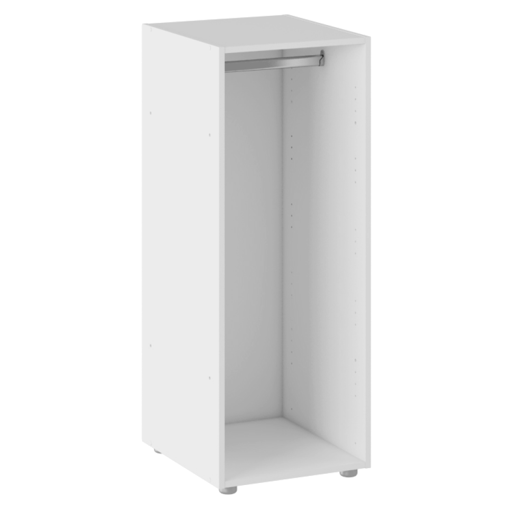 Otevřená šatní skříňka, bílá, JAMES TYP 2