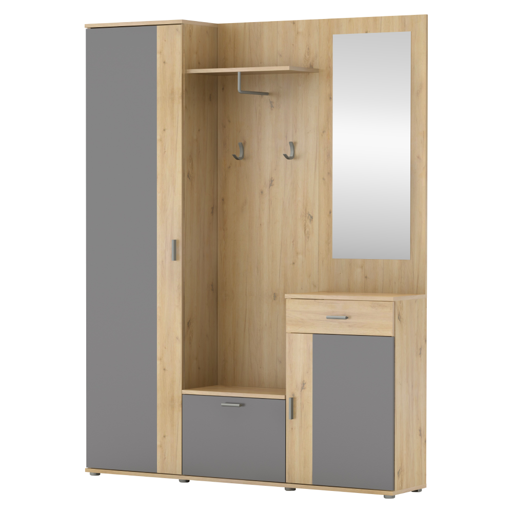 Predsieň, dub artisan/grafit,  AMALIA