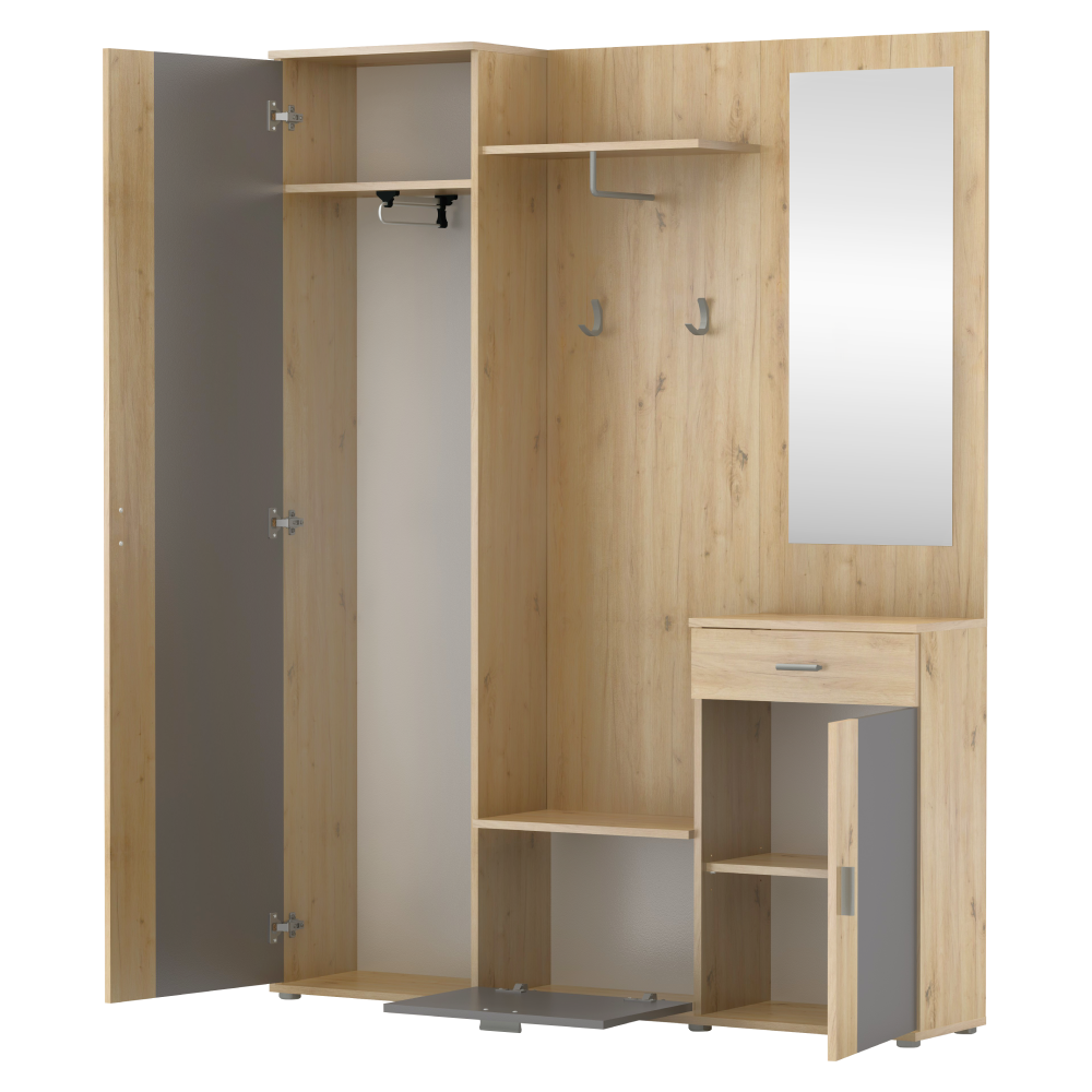 Predsieň, dub artisan/grafit,  AMALIA