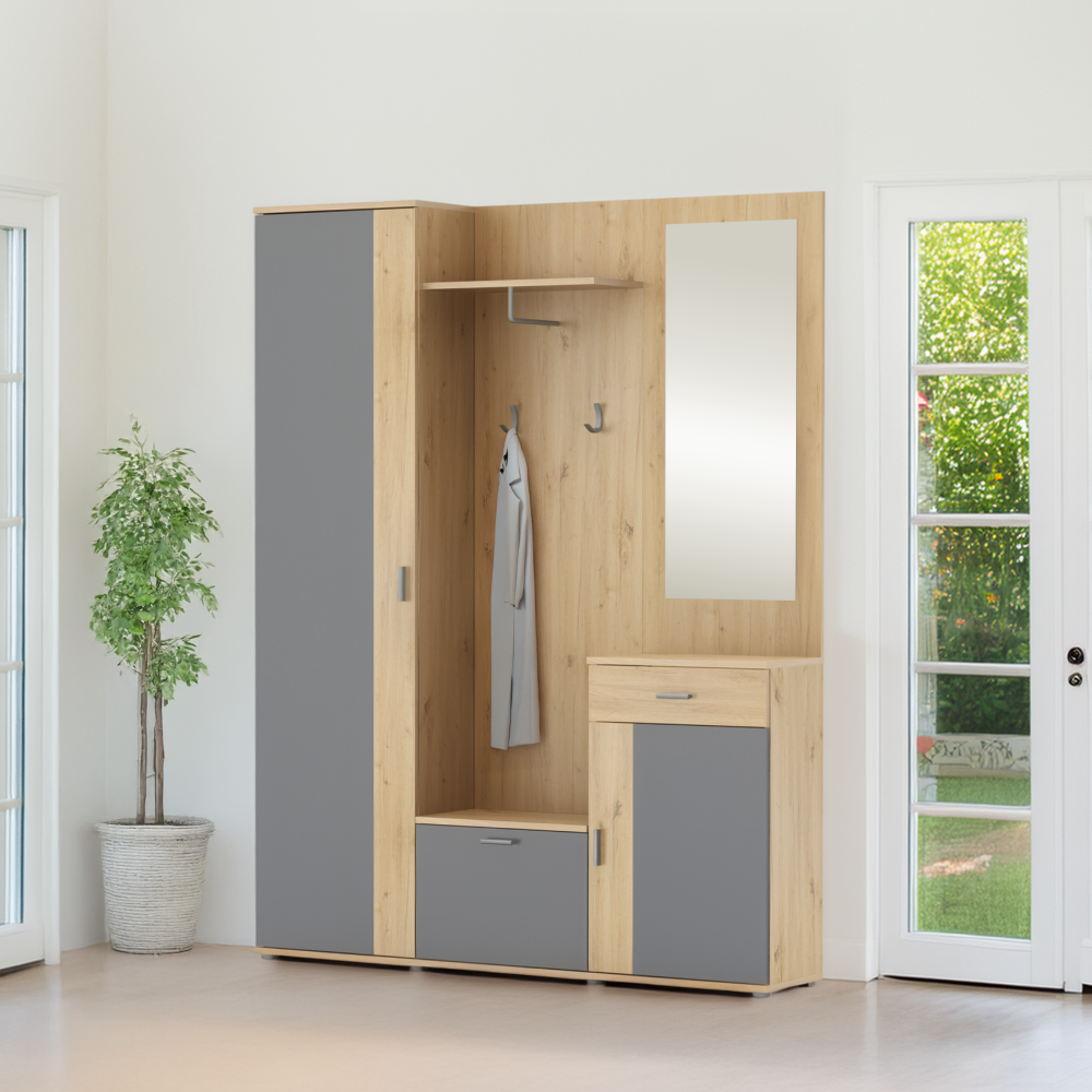 Predsieň, dub artisan/grafit,  AMALIA