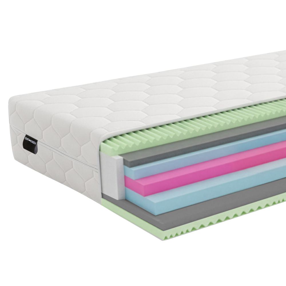 Matrace, pěnový, 90x200, LAYER