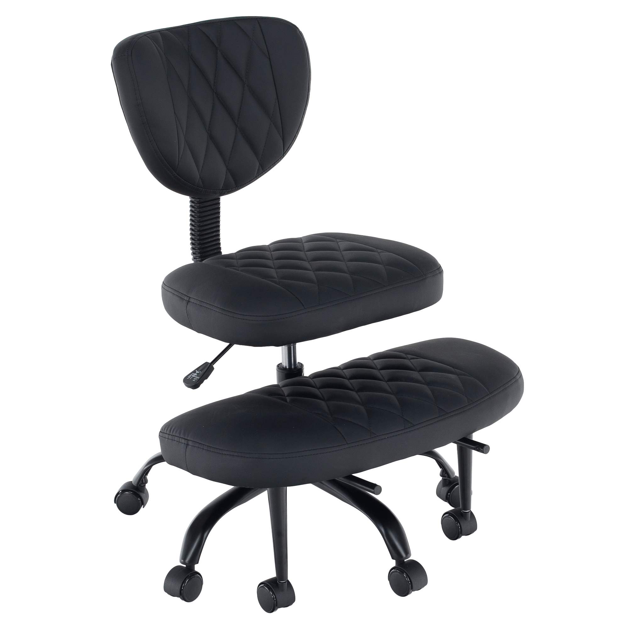 Ergonomická klekačka, černá ekokůže/černá, SAMER