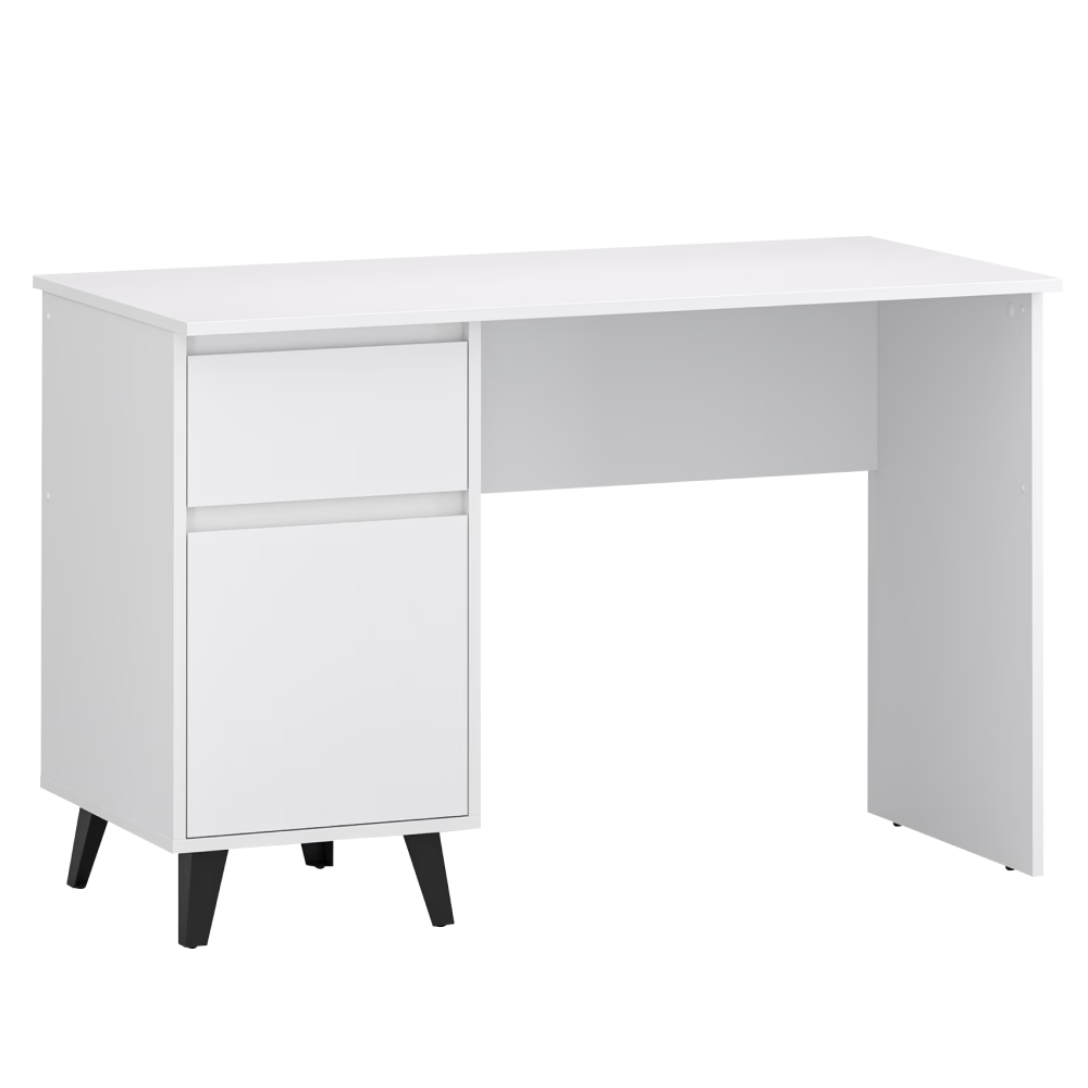 Univerzálny PC stolík, biela, BOGAN 1D1S/120