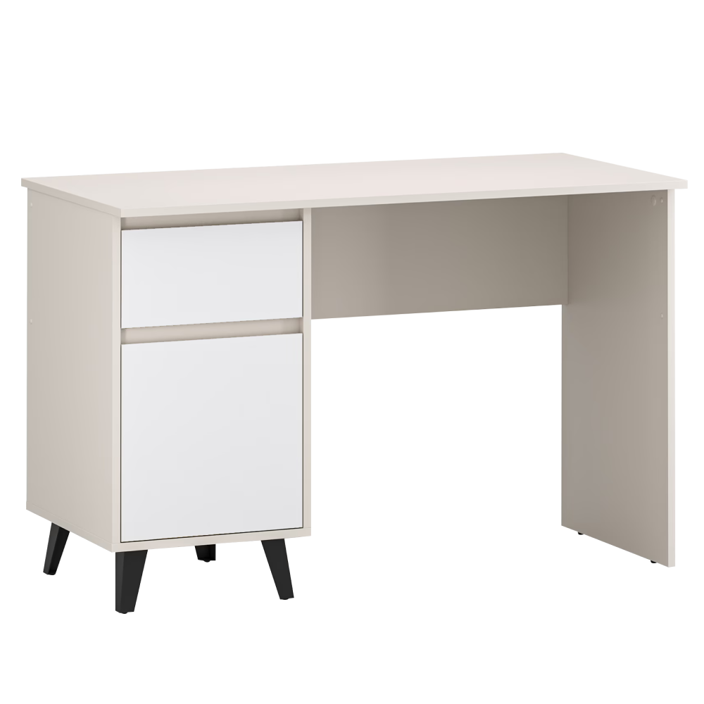 Univerzálny PC stolík, kašmír/biela, BOGAN 1D1S/120