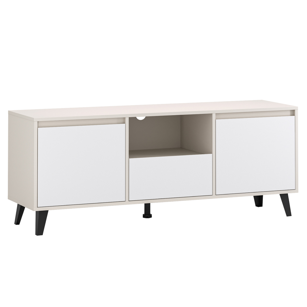 TV stolík, kašmír/biela, BOGAN 2D1S