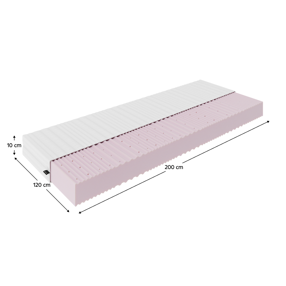Matrac rolovaný, penový, 10 cm, 120x200 cm, MAIR