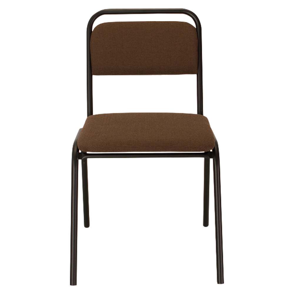 Zasadacia stolička, stohovateľná, hnedá, VISITOR