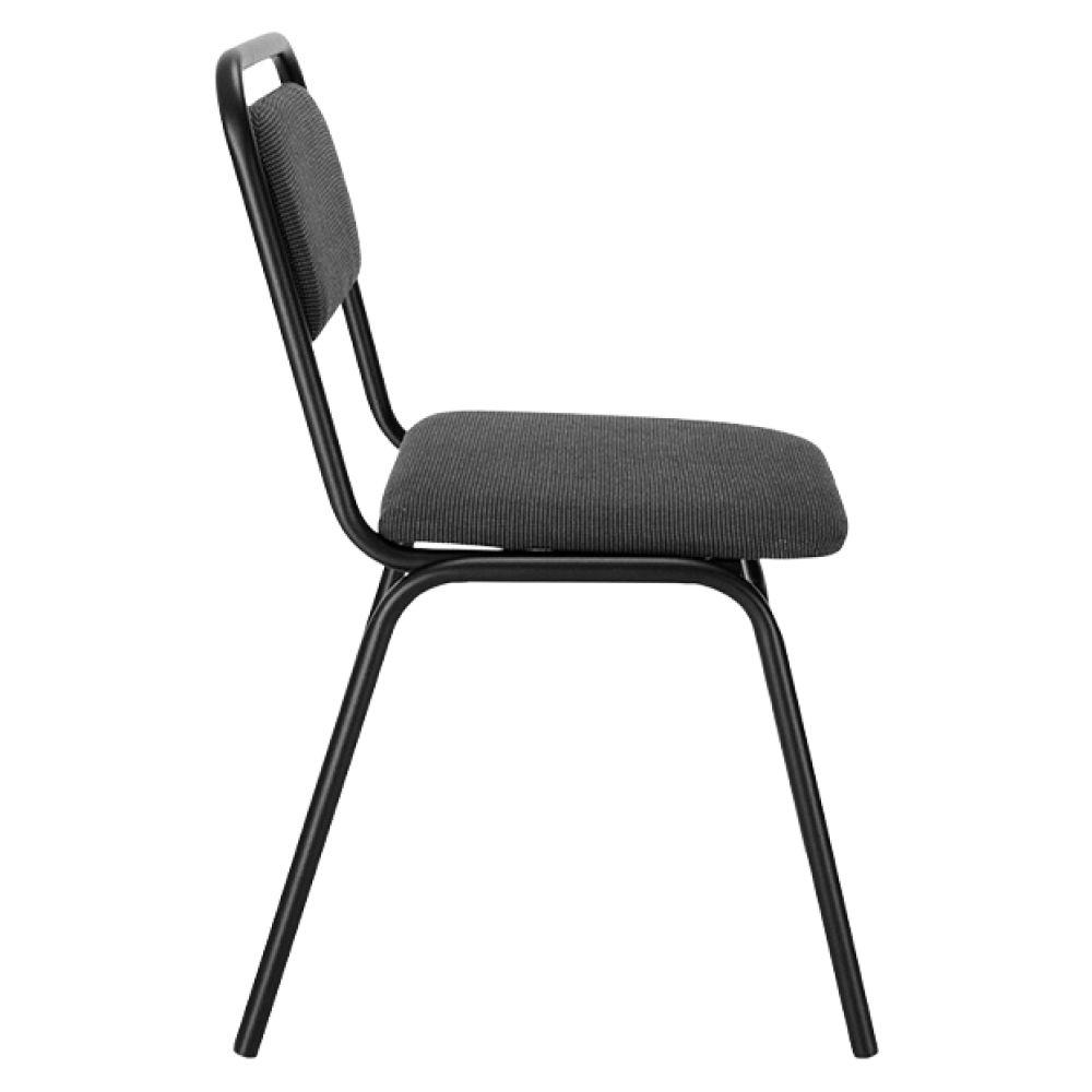 Zasadacia stolička, stohovateľná, sivá, VISITOR