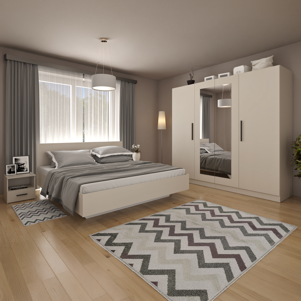 Ložnicový komplet (postel 160x200 cm), kašmír, MATISA