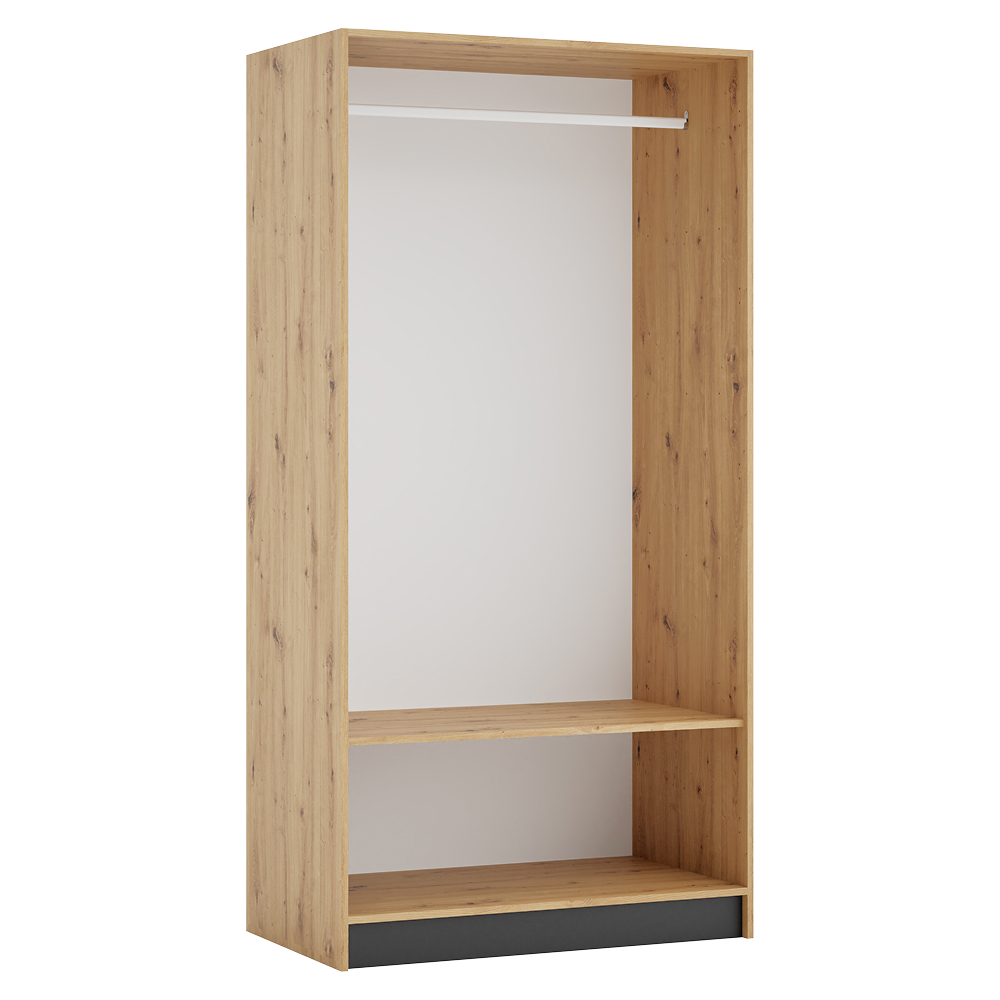 Korpus skříně 100, věšákový, dub artisan, KREO