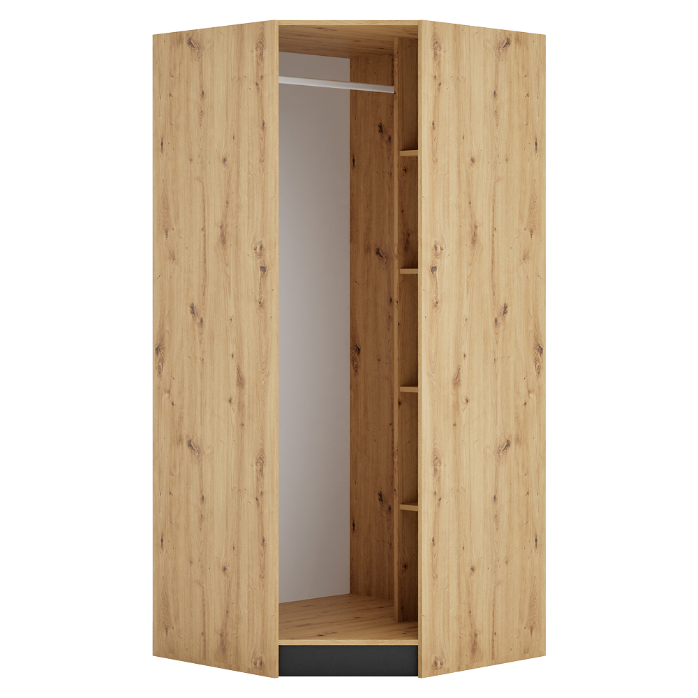 Korpus rohové skříně, dub artisan, KREO