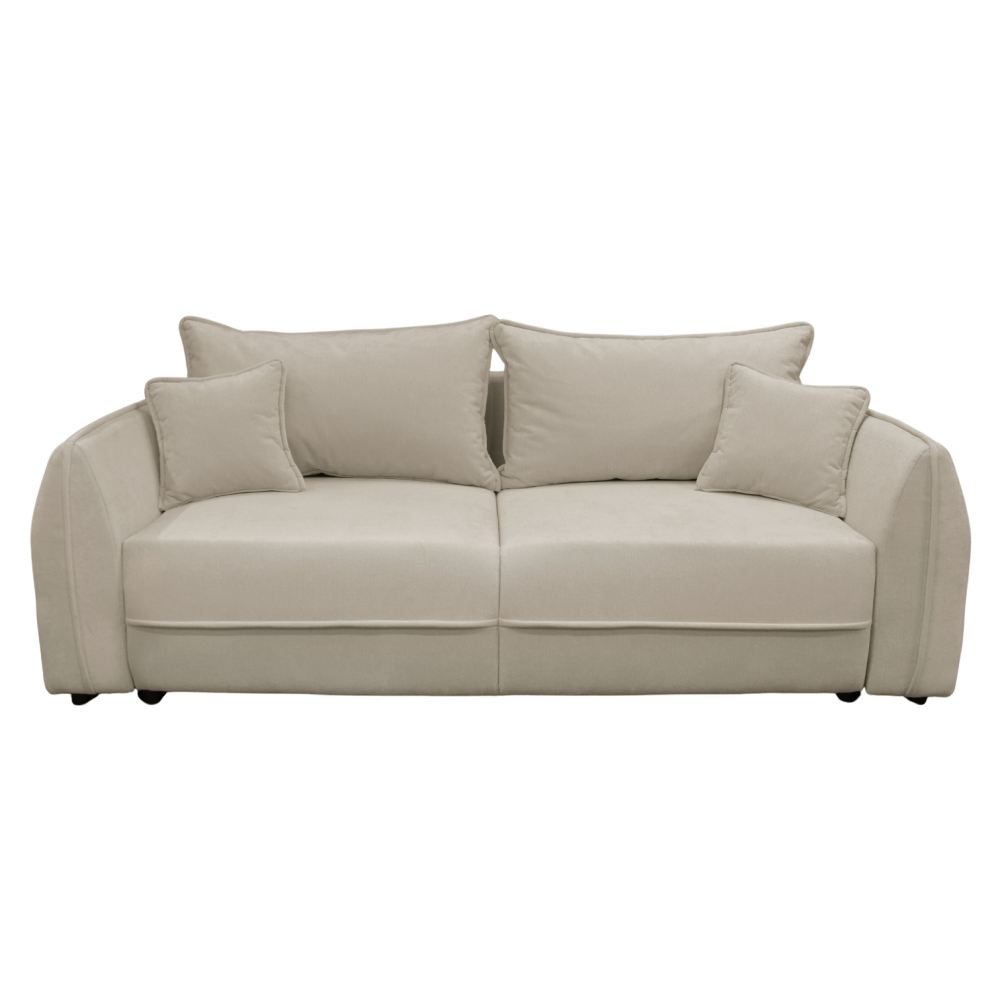 Rozkladacia pohovka, krémová, VEBI BIG SOFA