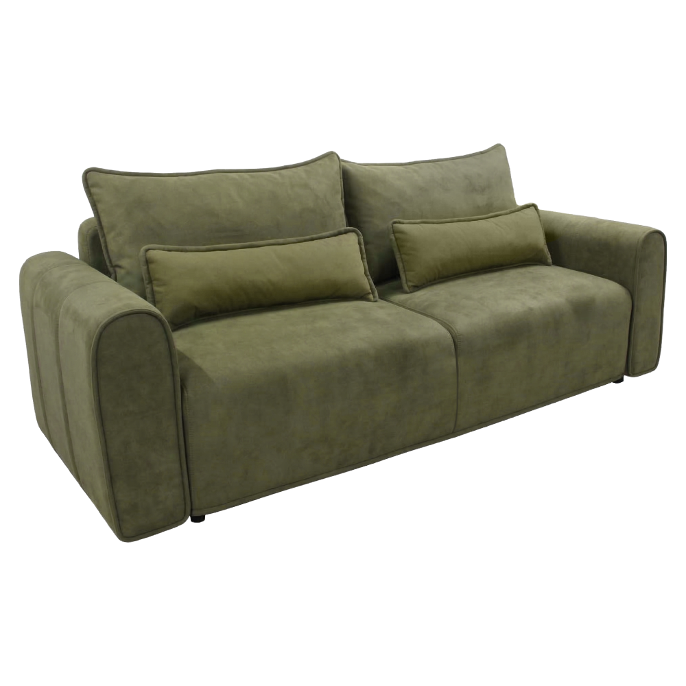 Rozkladacia pohovka, zelená, KIRO BIG SOFA