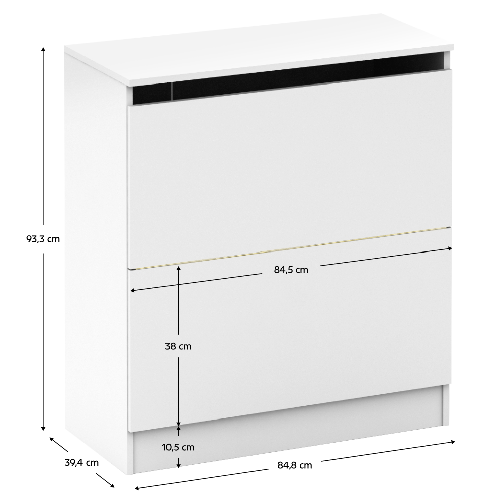 Ágyneműtartó, fehér, BETTY 2 BE-02-040 Ágyneműtartó, fehér, BETTY 2 BE-02-040