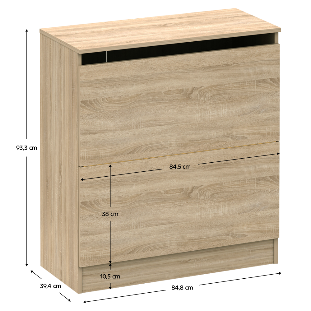 Ágyneműtartó, tölgy sonoma, BETTY 2 BE-02-040 Ágyneműtartó, tölgy sonoma, BETTY 2 BE-02-040