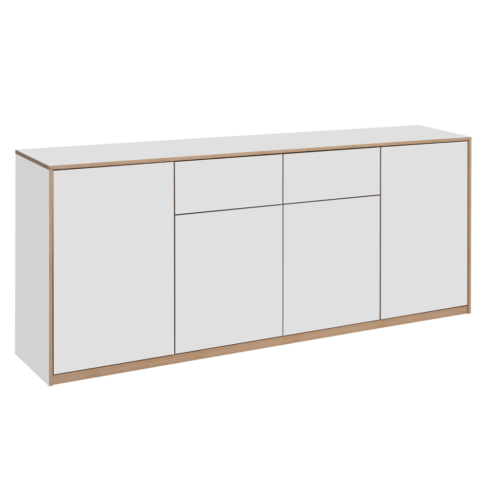 Komoda 4D2S, biela, COMPI