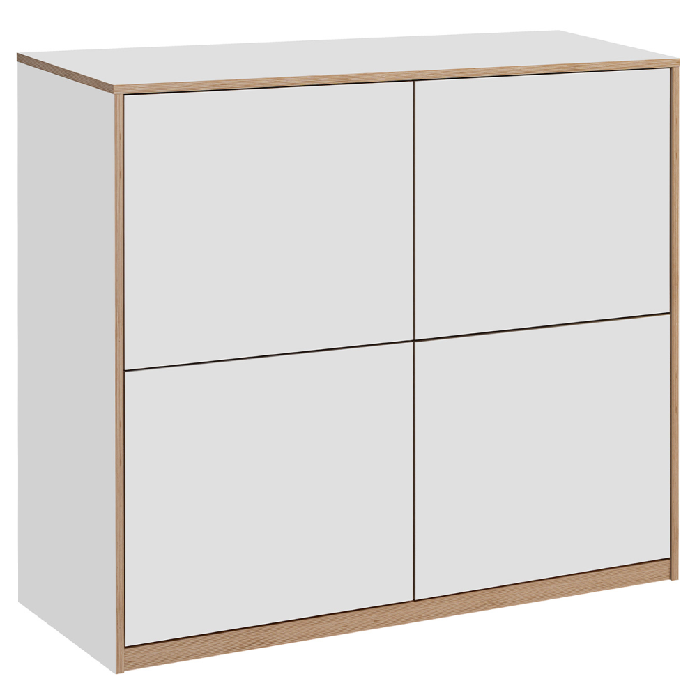 Komoda 4D, biela, COMPI