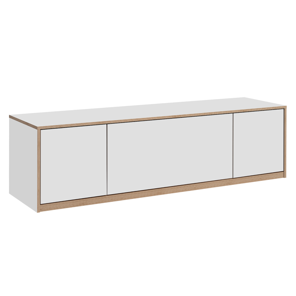 TV stolík, biela, COMPI 2D1K