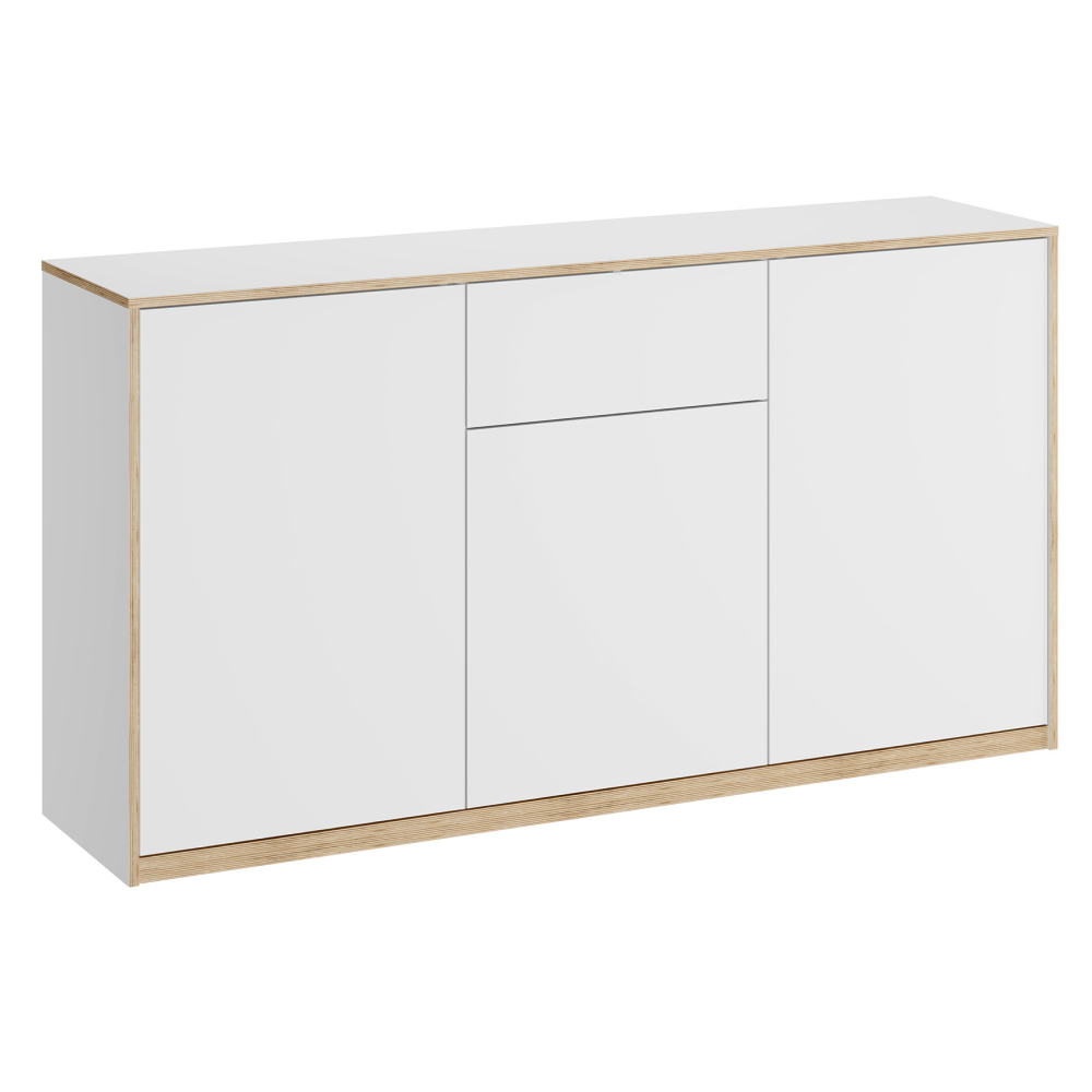 Komoda 3D1S, biela, COMPI