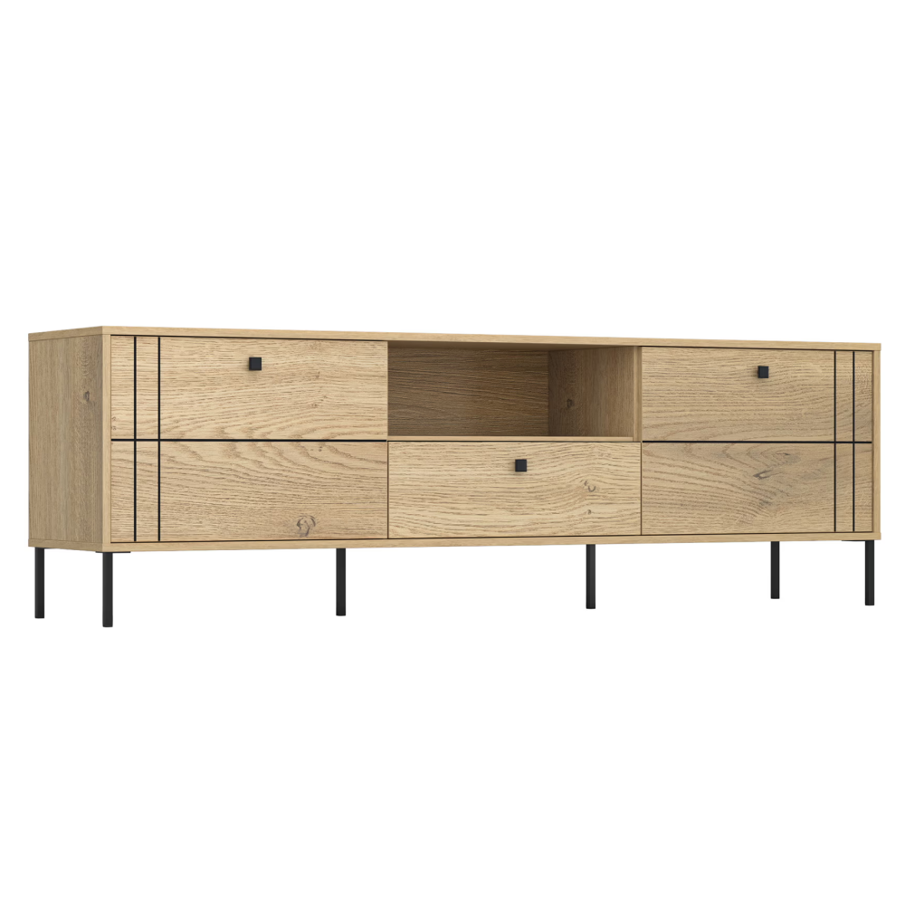 TV stolík, dub cremona, COLEN 2D1S/180