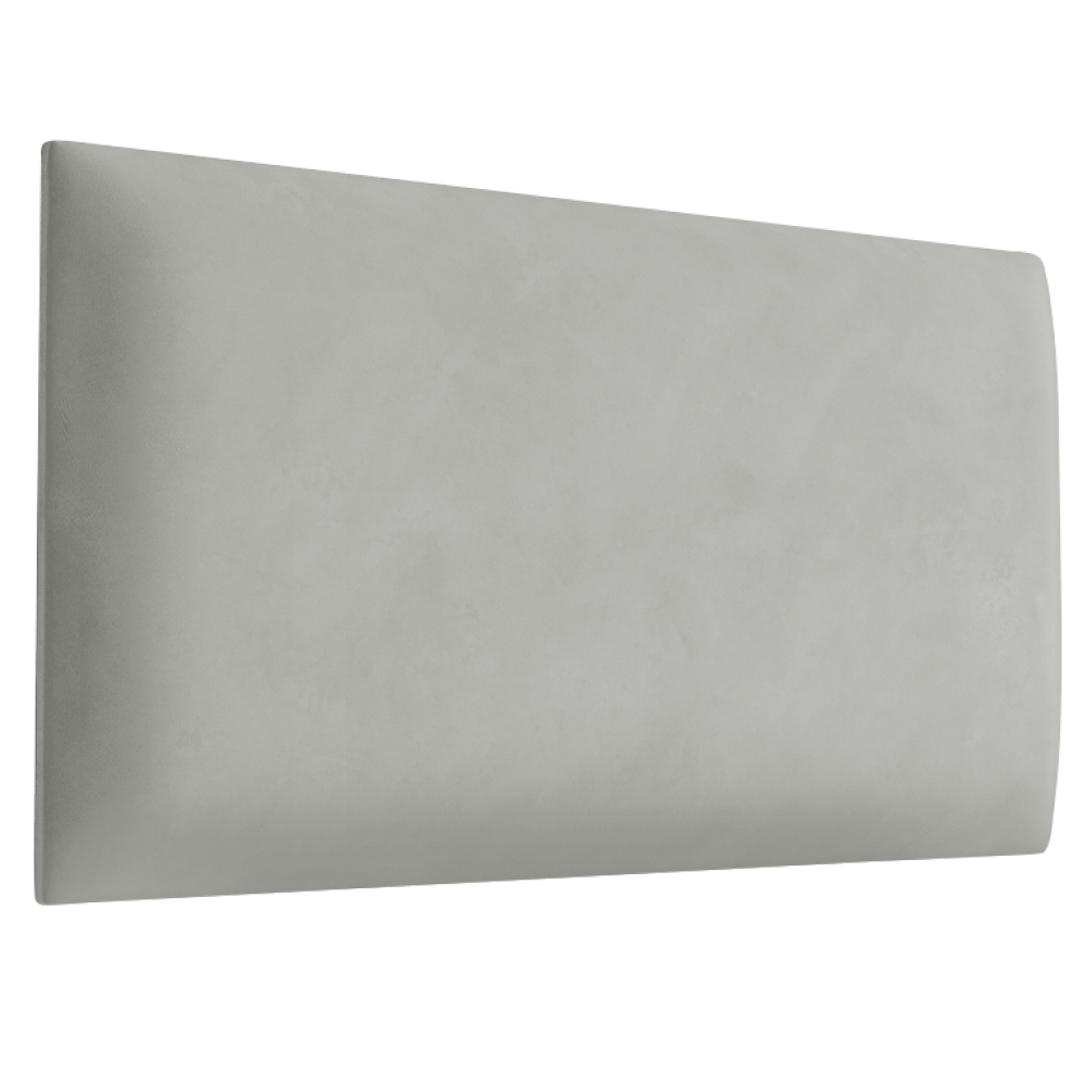 Čalouněný nástěnný panel, světle šedá, 30x60 cm, TANY