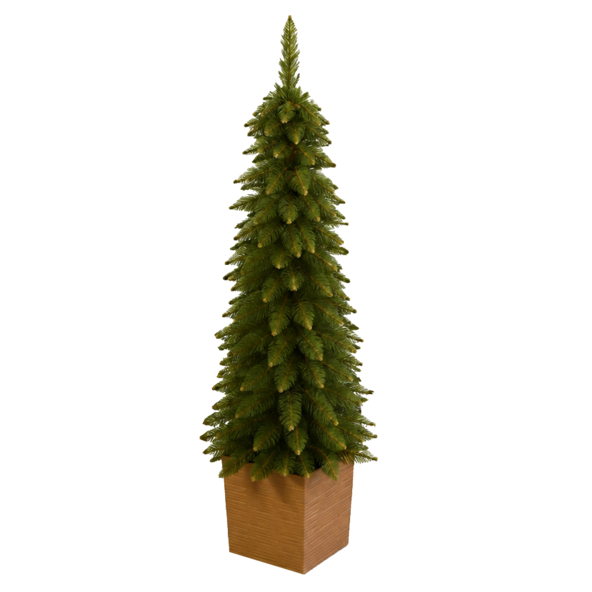 Vánoční stromek v květináči, zelená, 120 cm, VELUNO