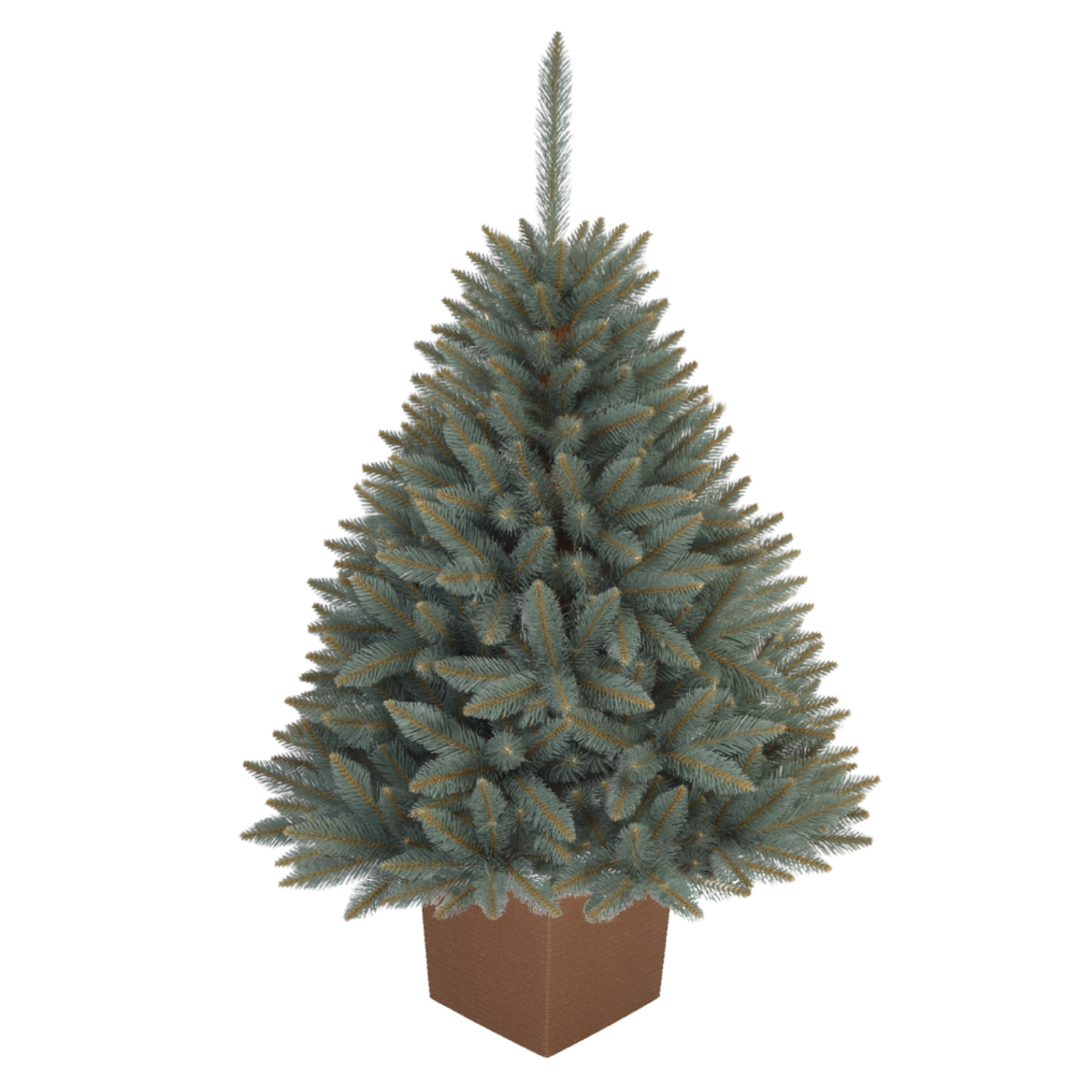 Vánoční stromek v květináči, zelená, 130 cm, BELORO