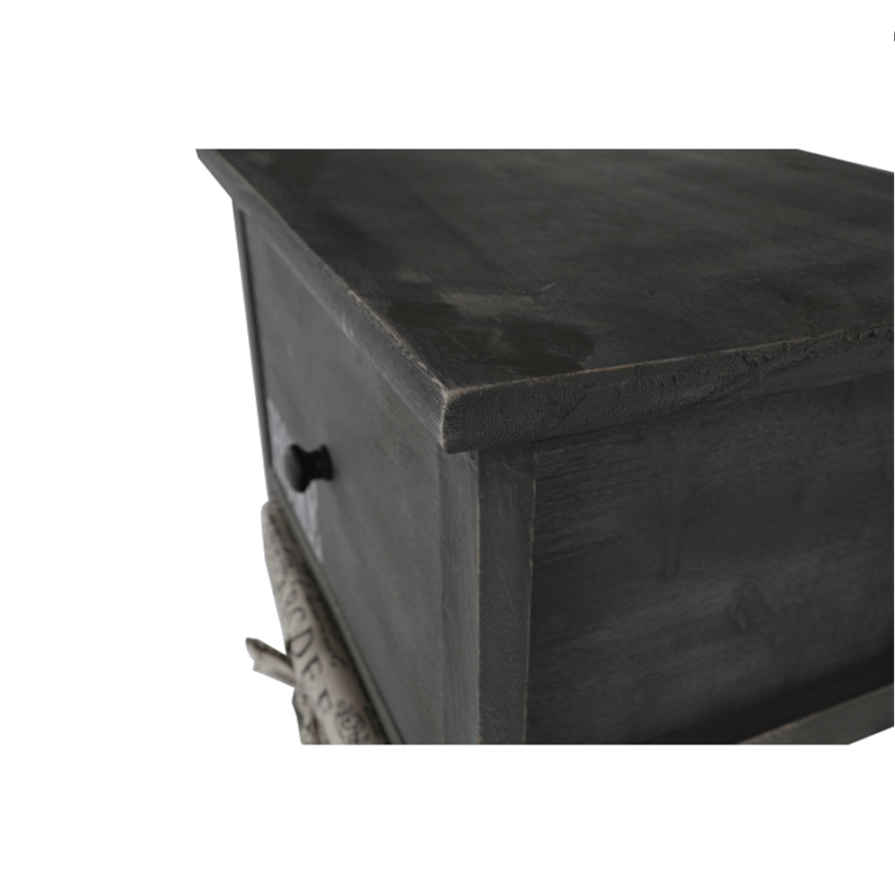 Komód, 2 kosár, 1 fiók, szürke-barna, DARKIE 2 Komód, 2 kosár, 1 fiók, szürke-barna, DARKIE 2