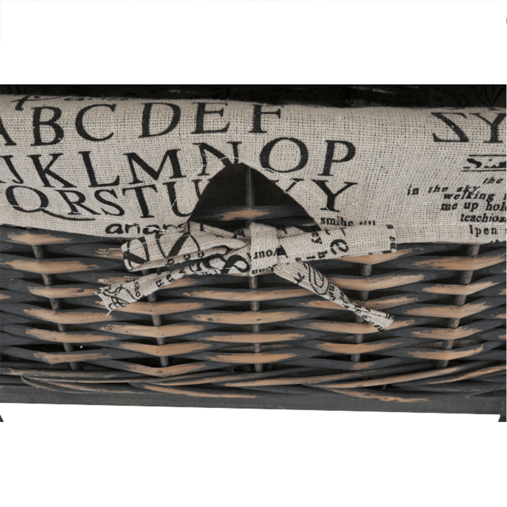 Komód, 2 kosár, 1 fiók, szürke-barna, DARKIE 2 Komód, 2 kosár, 1 fiók, szürke-barna, DARKIE 2