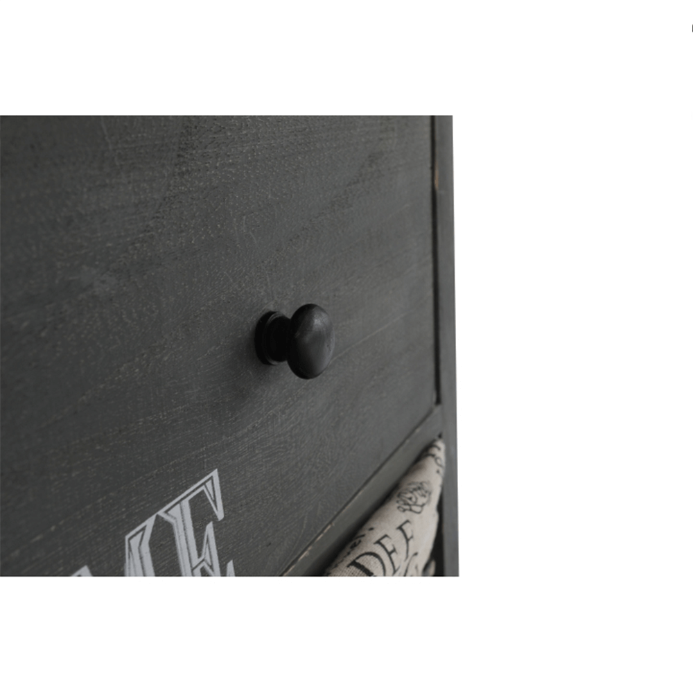 Komód, 2 kosár, 1 fiók, szürke-barna, DARKIE 2 Komód, 2 kosár, 1 fiók, szürke-barna, DARKIE 2