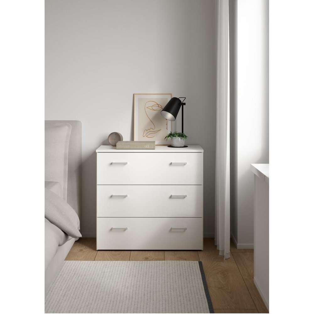 Komód, fehér, GARBO 3 Komód, fehér, GARBO 3
