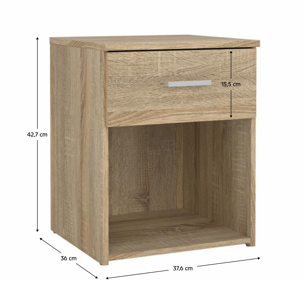 éjjeliszekrény, tölgy sonoma, GARBO éjjeliszekrény, tölgy sonoma, GARBO