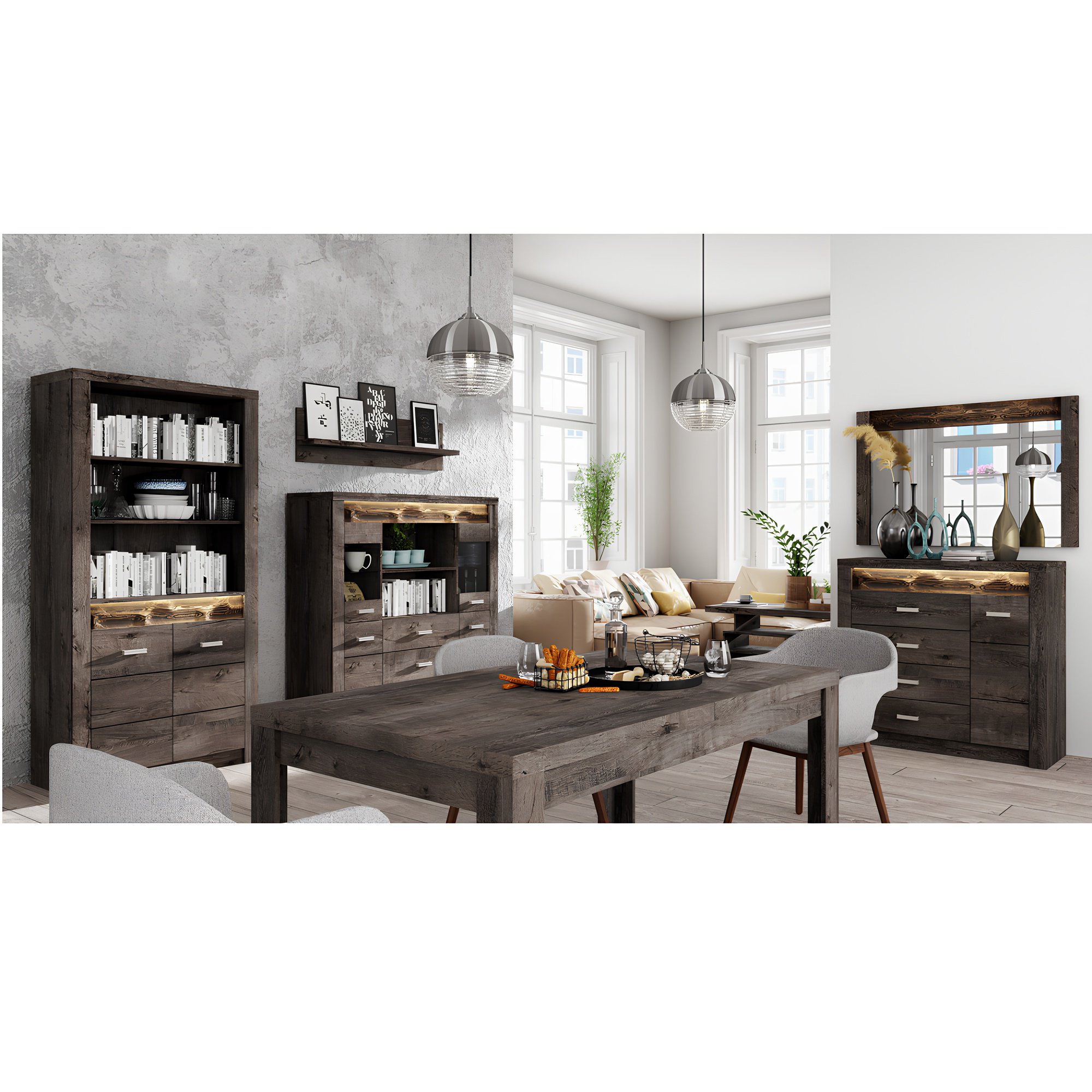 Komód, kőris sötét, INFINITY I-07 Komód, kőris sötét, INFINITY I-07